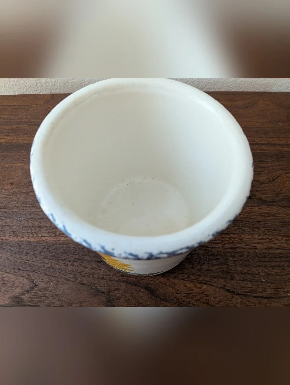CROCK SHOP Art Pottery Santa Ana CA Sunflower Motif Design Vintage Open Croc 5.5